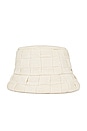 view 3 of 4 Woven Bucket Hat in Ivory