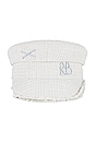 view 2 of 3 Tweed Baker Boy Cap in Ivory