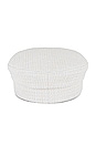 view 3 of 3 Tweed Baker Boy Cap in Ivory