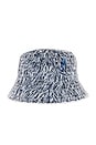 view 2 of 3 Logo Embellished Bucket Hat in Grey