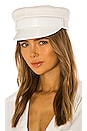 view 1 of 3 CASQUETTE BAKER BOY in White Croc