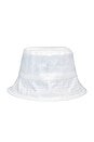 view 2 of 3 Monogram Bucket Hat in White