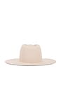 view 2 of 3 Logo-embellished Fedora Hat in Beige