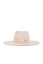 view 3 of 3 Logo-embellished Fedora Hat in Beige