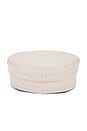 view 3 of 3 Faux Leather Belted Baker Boy Cap in Beige