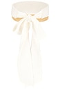 view 3 of 4 VISIÈRE STRAW BRAID & LINEN VISOR in Ivory & Natural Straw