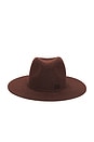 view 2 of 3 FEDORA 모자 in Brown