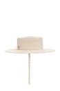 view 4 of 4 Canotier Hat in Beige