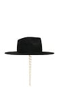 view 3 of 4 Fedora Hat in Black