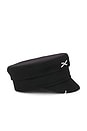 view 3 of 4 Baker Boy Cap in Black