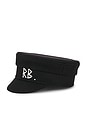 view 4 of 4 Baker Boy Cap in Black