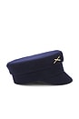 view 3 of 4 Baker Boy Cap in Navy Blue