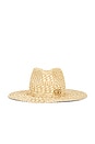 view 1 of 3 SOMBRERO FEDORA RHOMBOIDAL PATTERN in Beige