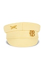 view 1 of 2 GORRA DE PANADERO GOLD-TONE LOGO-PLAQUE in Yellow