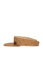 view 3 of 3 Monogram-embellished Straw Visor in Brown