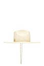 view 4 of 4 SOMBRERO DE COWBOY DOUBLE CHAIN STRAP COWBOY HAT in Natural Straw