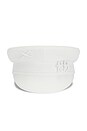 view 1 of 2 SOMBRERO DE PANADERO MONOGRAM-EMBELLISHED BAKER BOY CAP in White