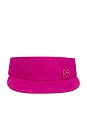 view 1 of 2 GORRA VISERA MONOGRAM-EMBELLISHED STRAW VISOR in Pink