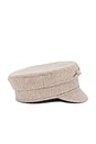 view 4 of 4 Wool-blend Baker Boy Cap in Beige