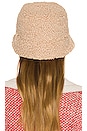 view 2 of 3 Monogram Embellished Lampshade Bucket Hat in Beige