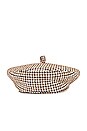 view 3 of 3 Houndstooth Beret in Multicolor