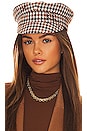 view 1 of 3 Houndstooth Baker Boy Cap in Multicolour