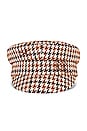 view 2 of 3 Houndstooth Baker Boy Cap in Multicolour