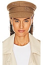 view 1 of 3 Safety Pin Baker Boy Cap in Beige