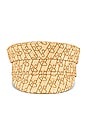 view 2 of 3 Rb Pattern Baker Boy Cap in Natural Straw & Brown