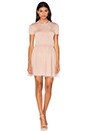 view 1 of 4 Short Sleeve Tulle Sweater Dress in Nudo