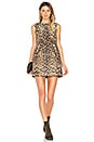 view 1 of 4 VESTIDO SIN MANGAS in Nero Leopard Print