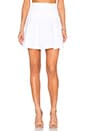 view 2 of 4 A Line Mini Skirt in White
