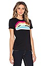 view 2 of 3 Rainbow Lips Tee in Nero
