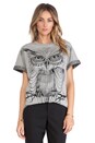 view 1 of 6 Owl Tee in Grey