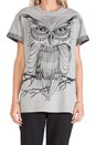view 5 of 6 Owl Tee in Grey