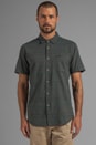 view 1 of 5 Fire Keeper S/S Buttondown in Dark Slate