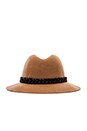 view 4 of 4 Rosy Fruits Fedora in Tan
