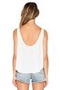 view 3 of 3 Coastal Palms Drape Tank in Vintage White