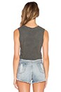 view 3 of 3 Vacation Cropped Muscle Tank in Shale