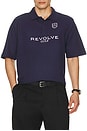 view 1 of 5 Revolve Golf Polo in navy & white