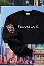 view 1 of 7 World Tour Crewneck in Black & White New York