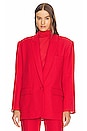 view 2 of 5 x Maison Meta Oversized Suit Jacket in Red