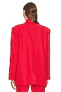 view 4 of 5 x Maison Meta Oversized Suit Jacket in Red