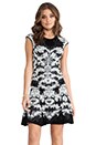 view 1 of 5 Geo 3D Jacq Dress in Black & White