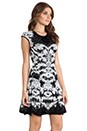 view 3 of 5 Geo 3D Jacq Dress in Black & White