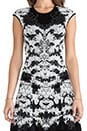 view 5 of 5 Geo 3D Jacq Dress in Black & White