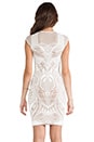 view 4 of 5 VESTIDO ARMOR 3D JACQ in White & Nude