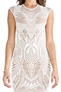 view 5 of 5 VESTIDO ARMOR 3D JACQ in White & Nude