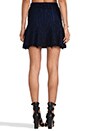 view 3 of 7 Tron Lace Jacquard Skater Skirt in Blue & Black