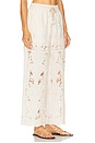 view 2 of 3 Embroidered Pant in Beige